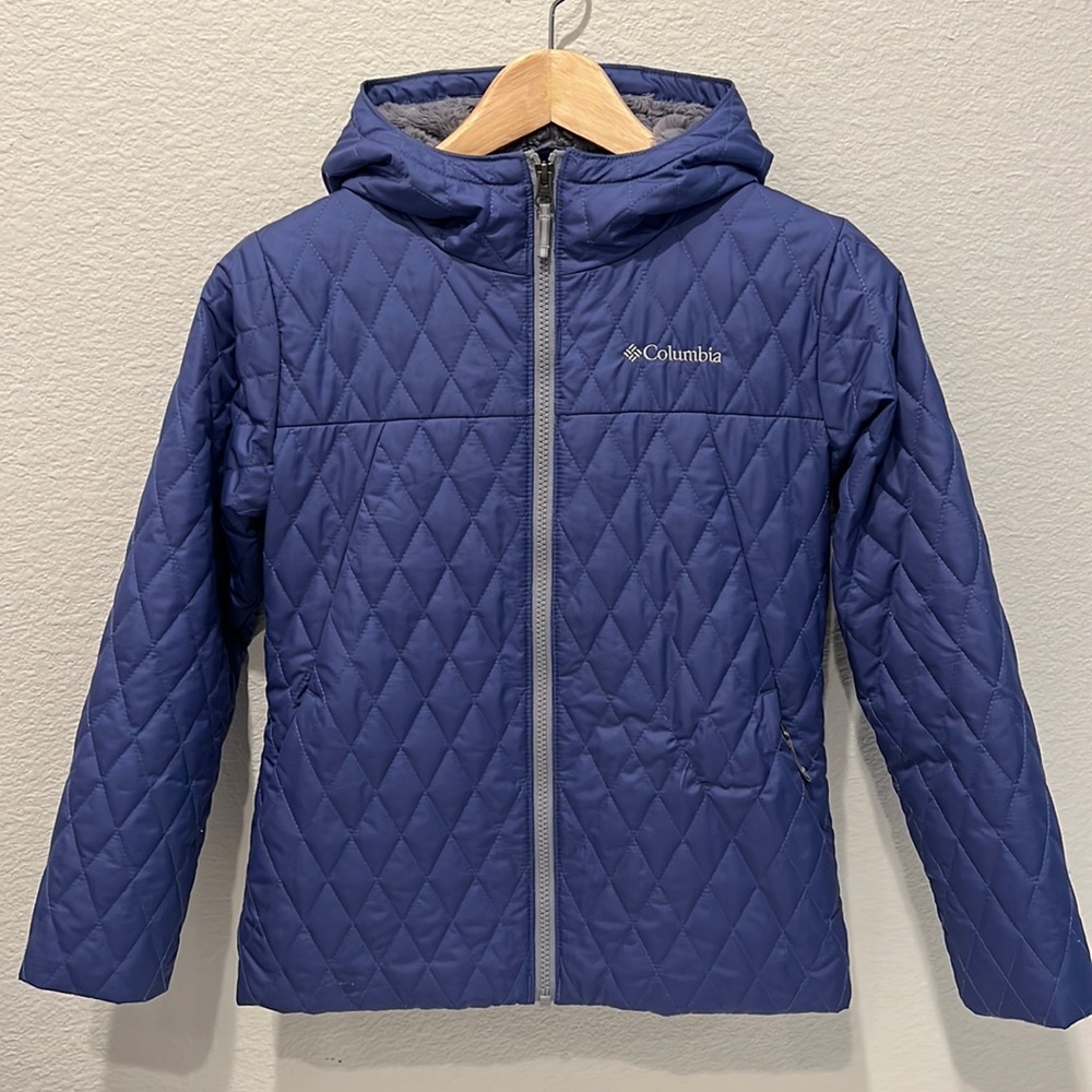 Columbia Quilted Jacket Blue Size Medium